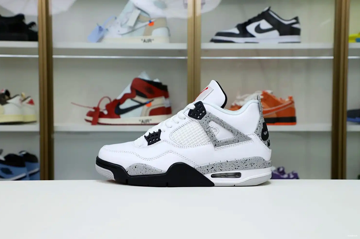 Kimikick White Jordan 4 Retro Air Cement 0519